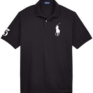 Polo Ralph Lauren black 
Big Pony Custom Slim Fit Mesh Polo Shirt